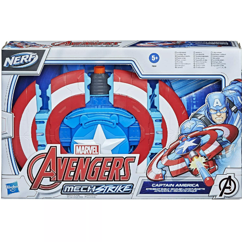 Hasbro - Marvel Avengers, Mech Strike, Captain America Strikeshot Shield F0265