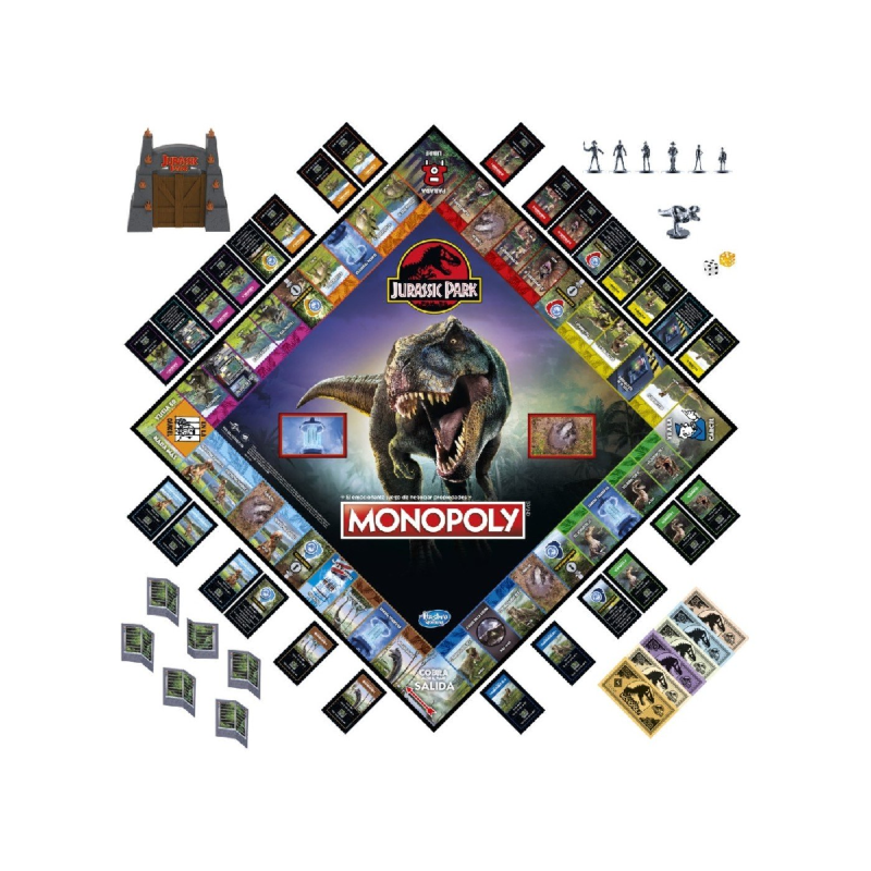 Hasbro - Επιτραπέζιο - Monopoly, Jurassic Park F1662