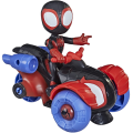 Hasbro - Spidey And His Amazing Friends, Miles Morales: Spider-Man & Techno-Racer F1941 (F1459)