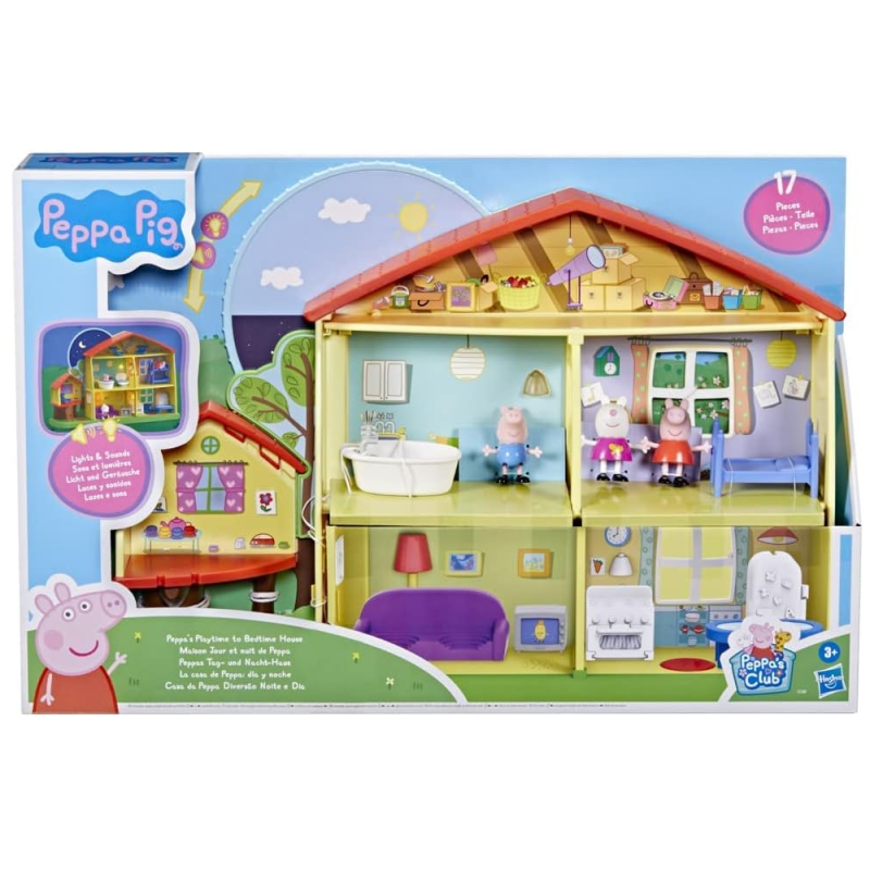 Hasbro - Peppa Pig, Peppas Playtime To Bedtime House F2188