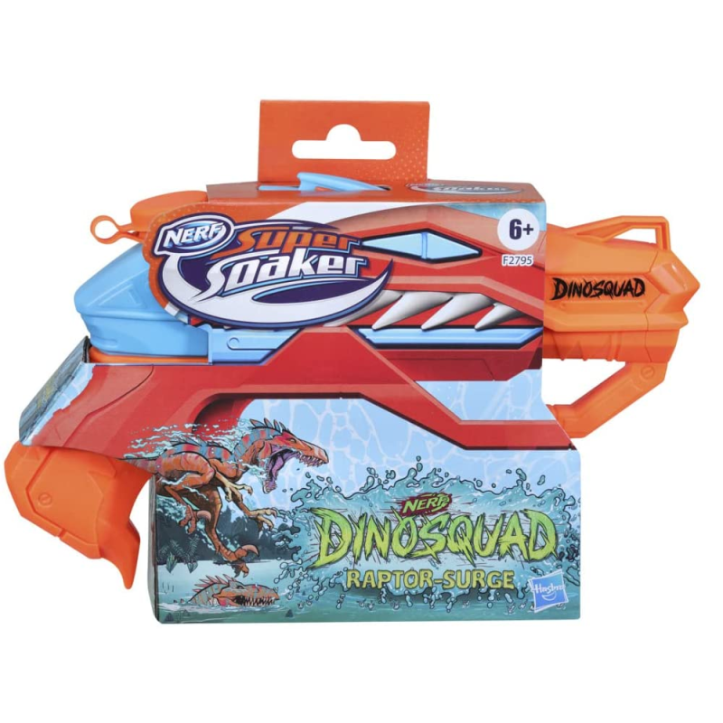 Hasbro Nerf - Super Soaker, Dinosquad Raptor-Surge F2795
