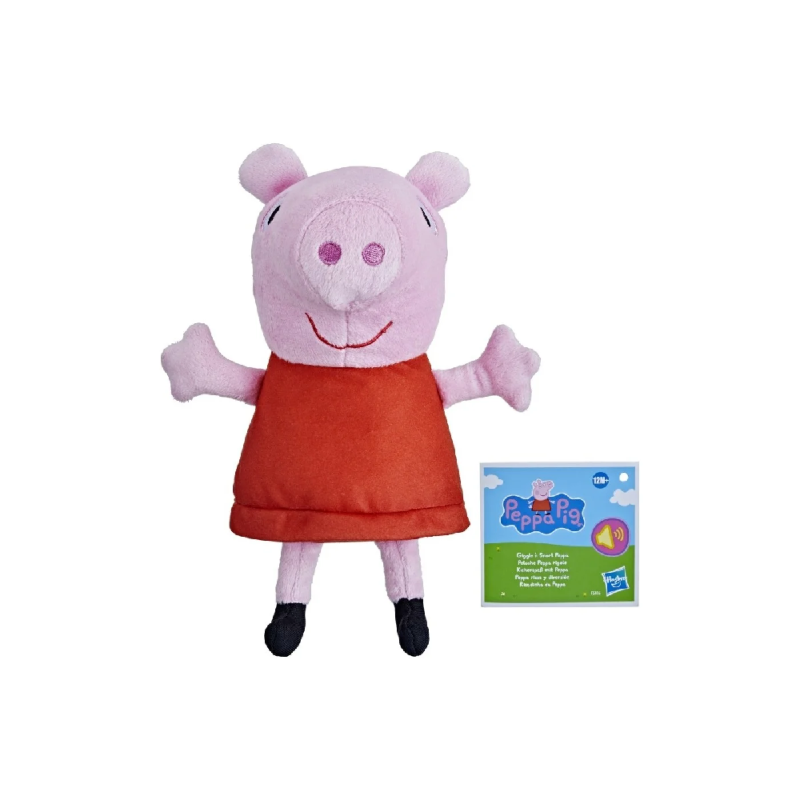 Hasbro - Peppa Pig, Peppas Giggle N Snort Peppa Λούτρινο F6416
