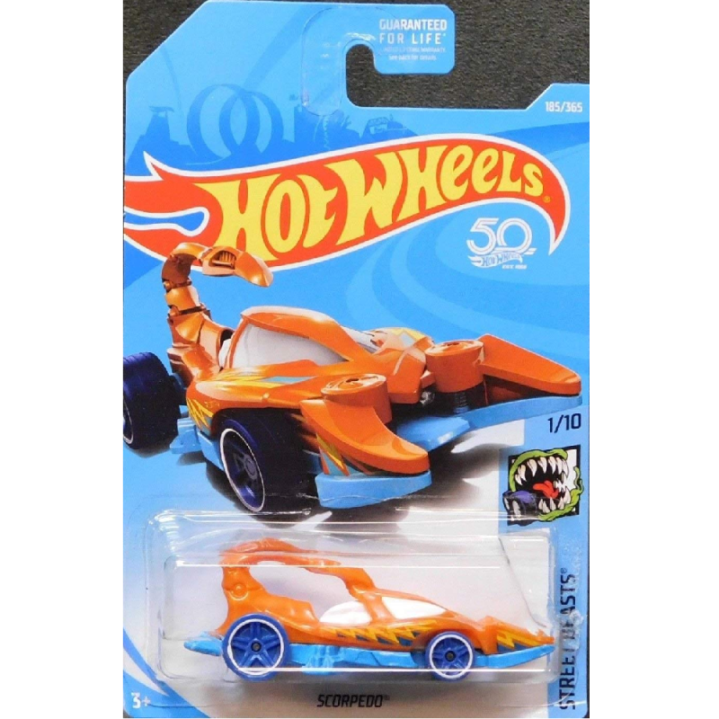 Mattel Hot Wheels - Αυτοκινητάκια Street Beasts, Scorpedo (1/10) FJX35 (5785)
