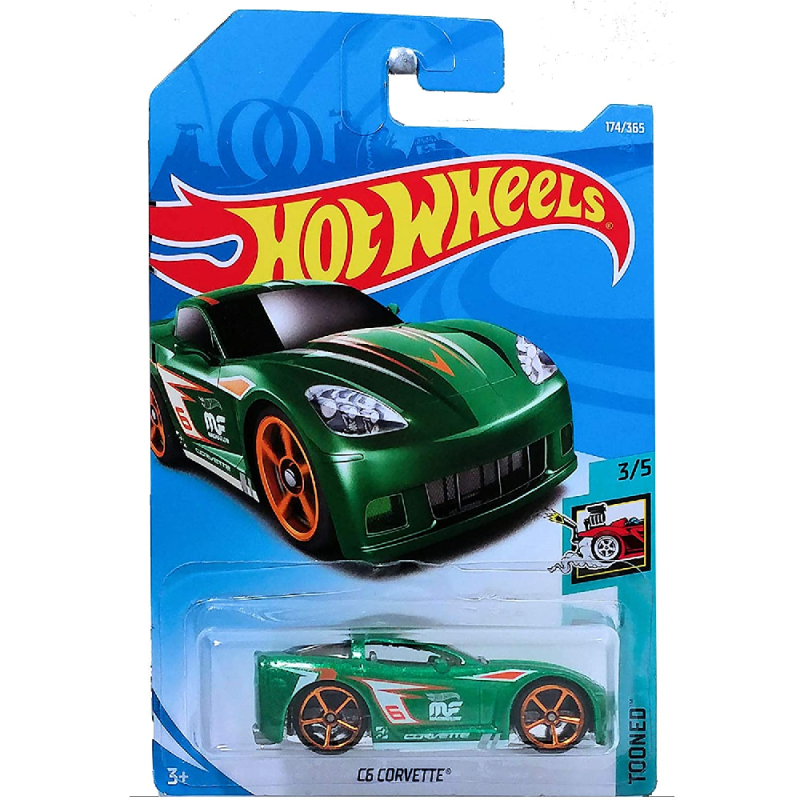 Mattel Hot Wheels - Αυτοκινητάκια Tooned, C6 Corvette (3/5) FJY46 (5785)
