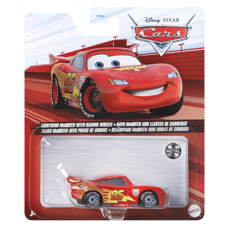 Mattel Cars - Αυτοκινητάκι, Lightning Mcqueen With Racing Whells FLM20 (DXV29)