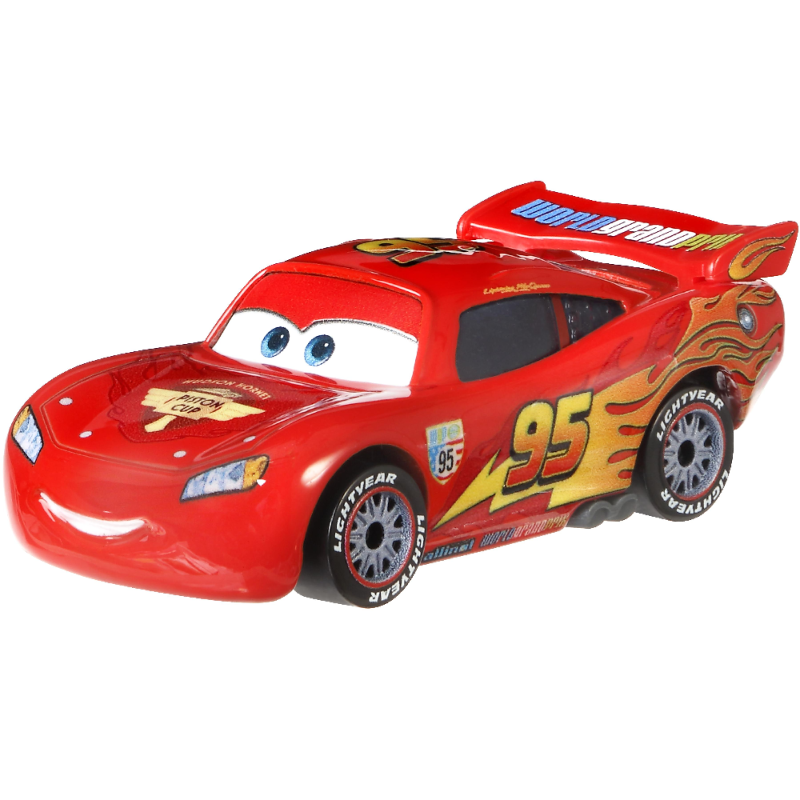 Mattel Cars - Αυτοκινητάκι, Lightning Mcqueen With Racing Whells FLM20 (DXV29)