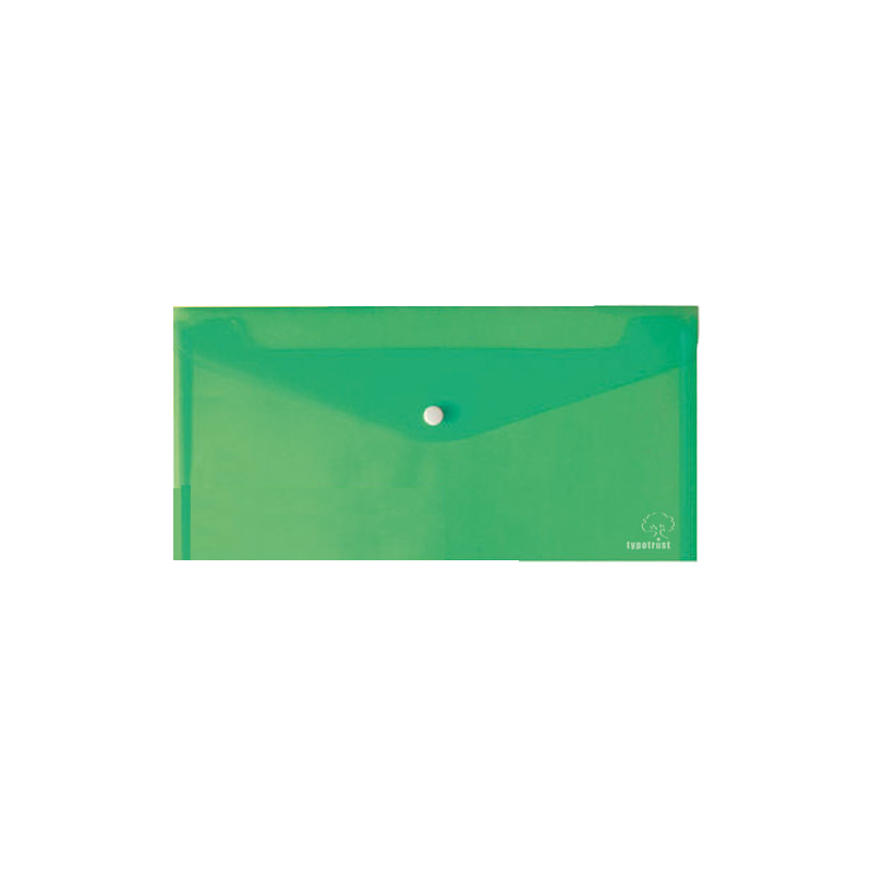 Typotrust - Φάκελος Κουμπί Επιταγών, Διαφανές Πράσινο FP25001-04