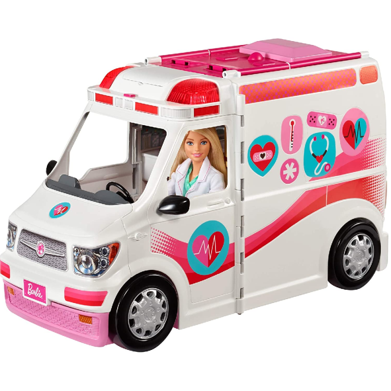 Mattel Barbie - Κινητό Ιατρείο - Ασθενοφόρο FRM19