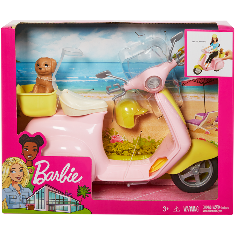 Mattel Barbie - Με Σκούτερ FRP56