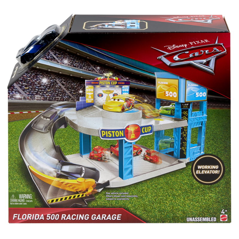 Mattel Cars - Γκαράζ Piston Cup Florida 500 FWL70