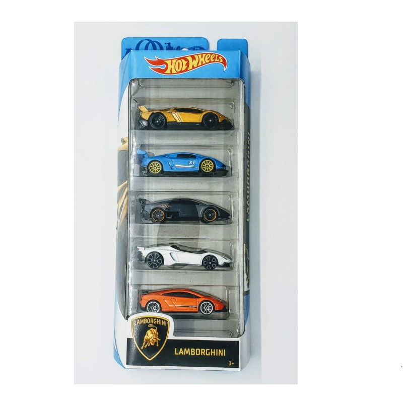 Mattel Hot Wheels – Αυτοκινητάκια 1:64 Σετ Των 5 Lamborghini GHP62 (01806)