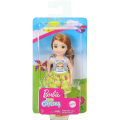 Mattel Barbie Club Chelsea - Καστανή Κούκλα Με Μπλουζάκι Βραδύποδας GHV66 (DWJ33)