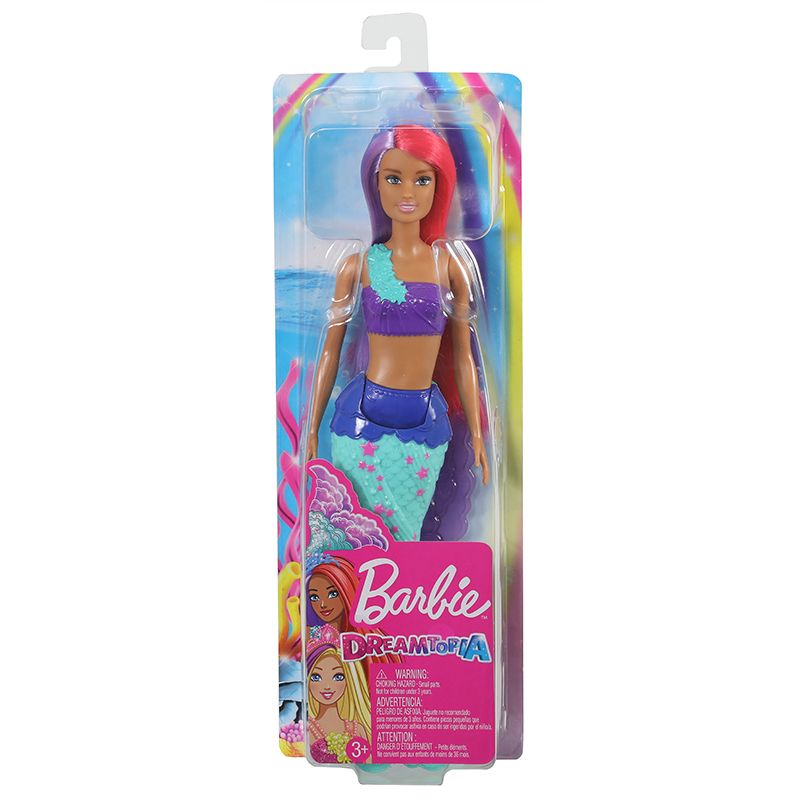 Mattel Barbie - Dreamtopia, Γοργόνα Κούκλα Με Μωβ Ουρά GJK09 (GJK07)