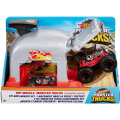 Mattel Hot Wheels - Monster Trucks,Pit And Launch Σετ Παιχνιδιού Εκτοξευτής Team Bone Shaker GKY02 (GKY01)