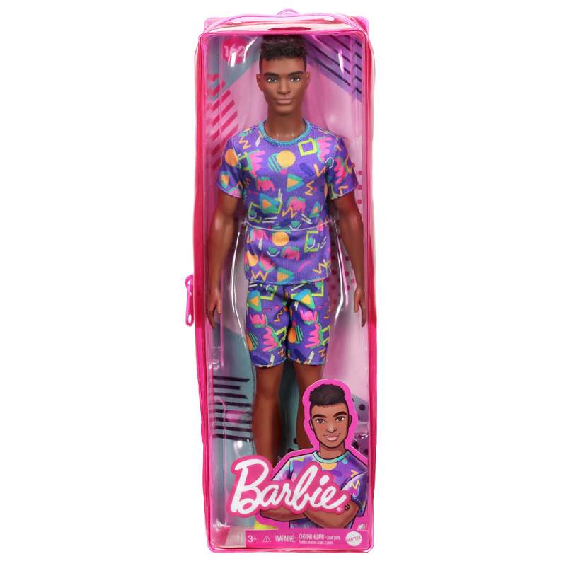 Mattel Barbie - Ken Fashionistas Doll, No.162 Ken With Rooted Hair And Shaved Sides GRB87 (DWK44)
