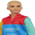 Mattel Barbie - Ken Fashionistas Doll No.163 Με Ξανθά Μαλλιά Φορά Μπλουζάκι Μπλε Σορτς Και Λευκές Μπότες GRB88 (DWK44)