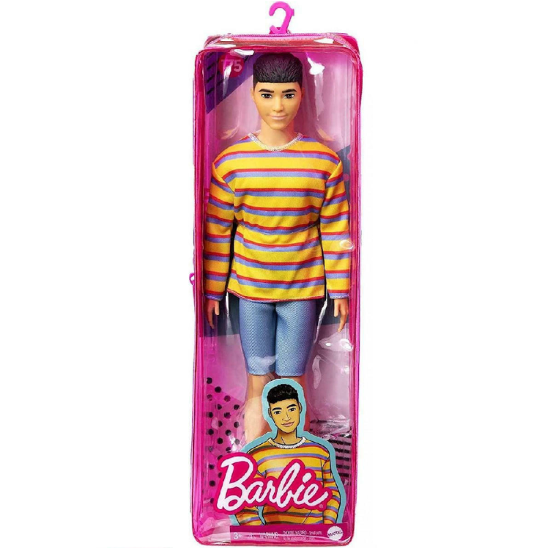 Mattel Barbie - Ken Fashionistas Doll, No.175 Ken Black Hair Doll GRB91 (DWK44)
