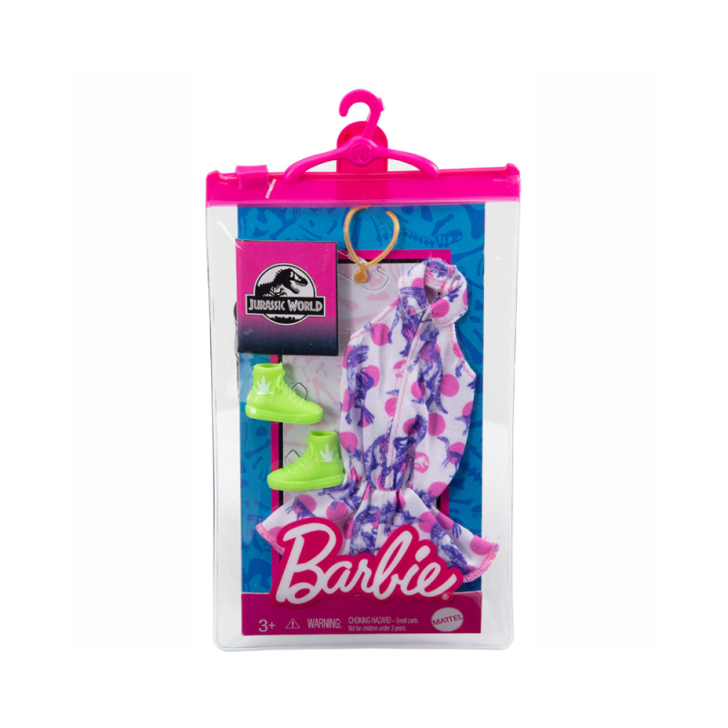 Mattel Barbie - Μοδάτα Σύνολα, Διάσημες Μόδες, Jurassic World, Ολόσωμο Σορτς GRD45 (GWB07)