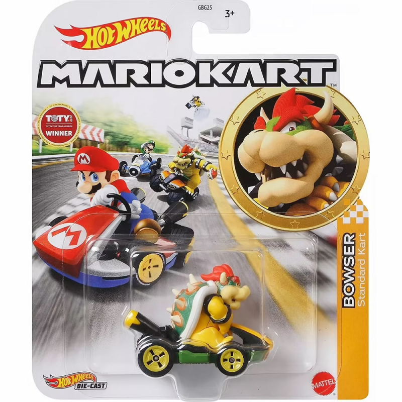 Mattel Hot Wheels - Mario Kart, Bowser, Standart Kart GRN20 (GBG25)
