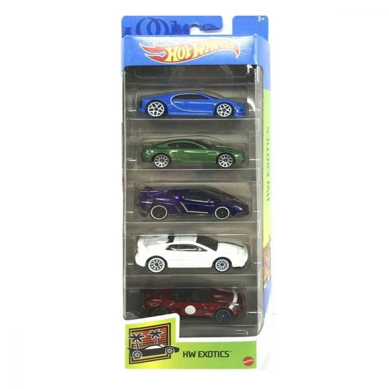 Mattel Hot Wheels – Αυτοκινητάκια 1:64 Σετ Των 5 Exotics GTN33 (01806)