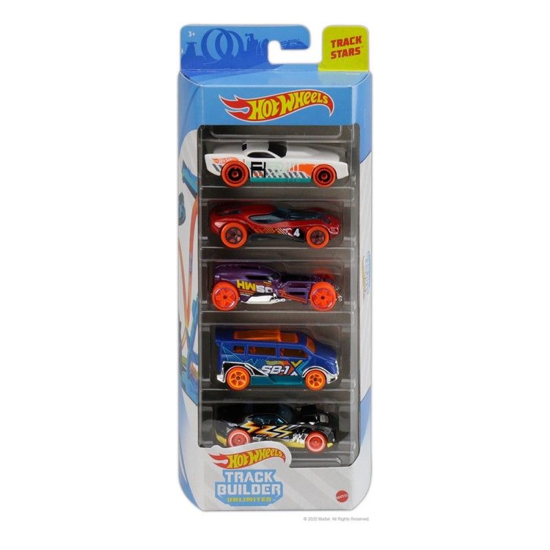 Mattel Hot Wheels – Αυτοκινητάκια 1:64 Σετ Των 5 Track Builder GTN36 (01806)