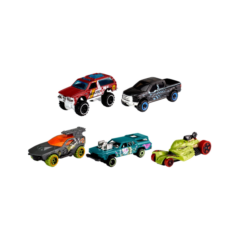 Mattel Hot Wheels – Αυτοκινητάκια 1:64 Σετ Των 5, HW Zombies GTN42 (01806)