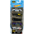 Mattel Hot Wheels – Αυτοκινητάκια 1:64 Σετ Των 5, Batman GTN43 (01806)