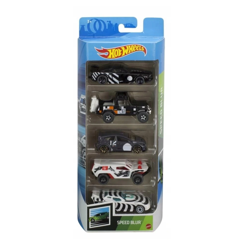 Mattel Hot Wheels – Αυτοκινητάκια 1:64 Σετ Των 5, Speed Blur GTN45 (01806)