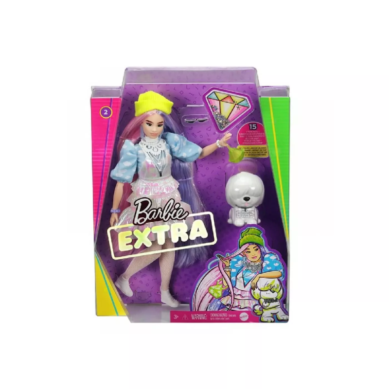 Mattel Barbie - Extra Doll, Beanie GVR05 (GRN27)