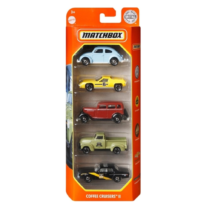 Mattel Matchbox - Αυτοκινητάκια Σετ Των 5, Coffee Cruisers II GVY38 (C1817)
