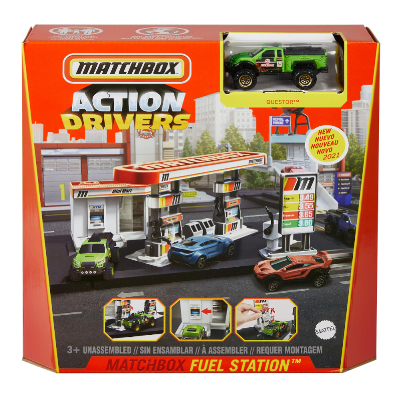 Mattel Matchbox - Action Drivers, Fuel Station Μικρό Σετ Δράσης GVY84 (GVY82)