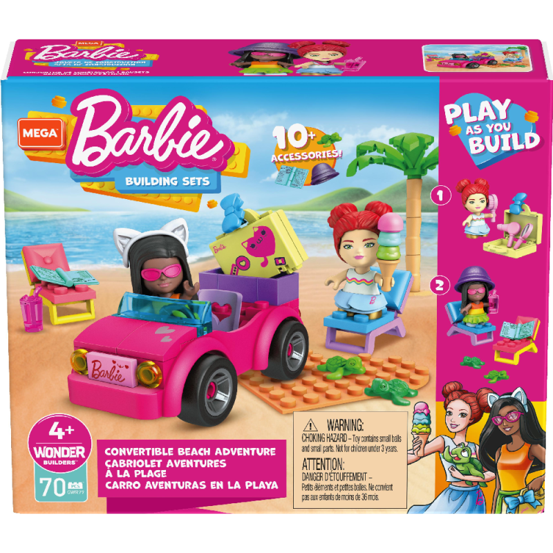 Mattel Barbie - Mega Construx, Convertible Beach Adventure GWR79 (GWR31)