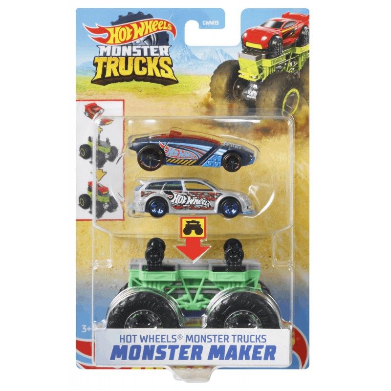 Mattel Hot Wheels - Monster Trucks Maker Πράσινο GWW15 (GWW13)