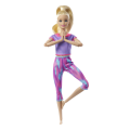 Mattel Barbie - Αμέτρητες Κινήσεις, Purple Dye Pants Blonde Doll GXF04 (FTG80)