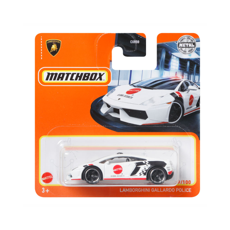 Mattel Matchbox - Αυτοκινητάκι, Lamborghini Gallardo Police GXM87 (C0859)