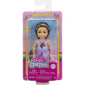 Mattel Barbie - Club Chelsea, Brunette Doll Wearing Sparkly Skirt, Molded Unicorn Top & Green Shoes GXT39 (DWJ33)