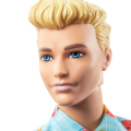 Mattel Barbie - Ken Fashionistas Doll No.152 With Sculpted Blonde Hair Wearing Blue Tropical-Print Shirt GYB04 (DWK44)