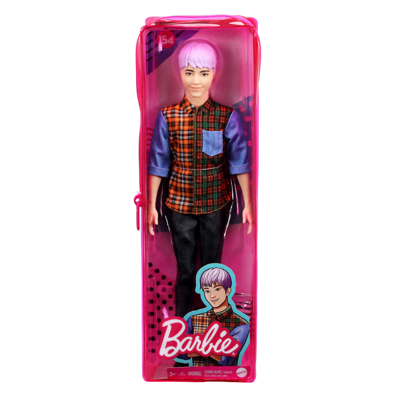 Mattel Barbie - Ken Fashionistas Doll No.154 With Sculpted Purple Hair GYB05 (DWK44)