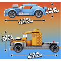 Mattel Hot Wheels - Mega Bloks, Mega Constract, Nταλίκα Twinduction GYG66