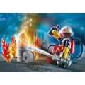 Playmobil City Action - Gift Set, Πυροσβέστης Με Αντλία Νερού 70291