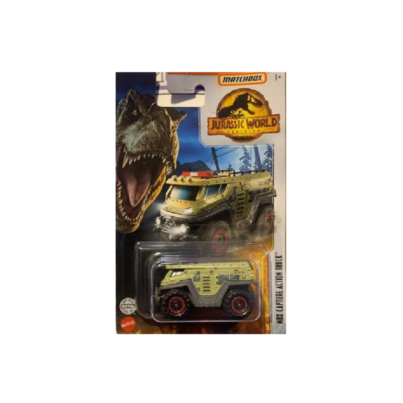 Mattel Matchbox - Αυτοκινητάκι Jurassic World, Mbx Capture Action Truck HBG97 (FMW90)