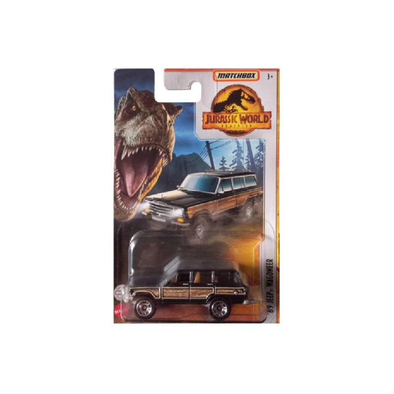 Mattel Matchbox - Αυτοκινητάκι Jurassic World, '89 Jeep Wagoneer HBH17 (FMW90)