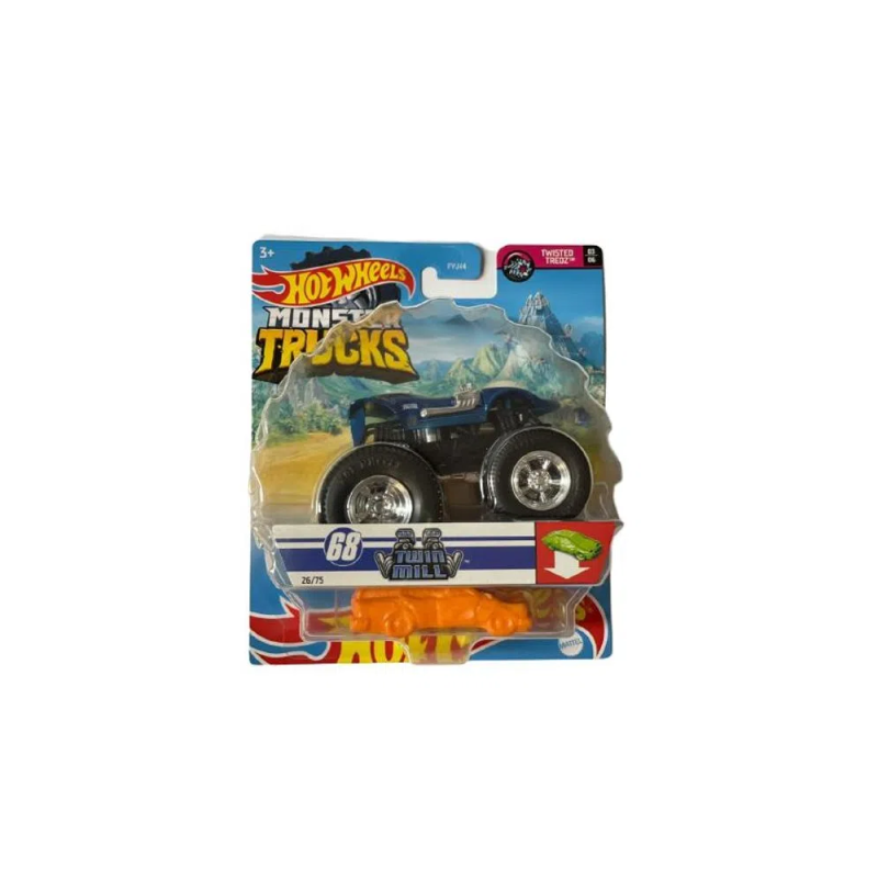 Mattel Hot Wheels - Monster Trucks, Twisted Tredz Twin Mill HBK60 (FYJ44)