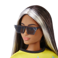 Mattel Barbie - Fashionistas Doll, No.179 Long Highlighted Hair Curvy Doll With Flame Crop Top HBV13 (FBR37)