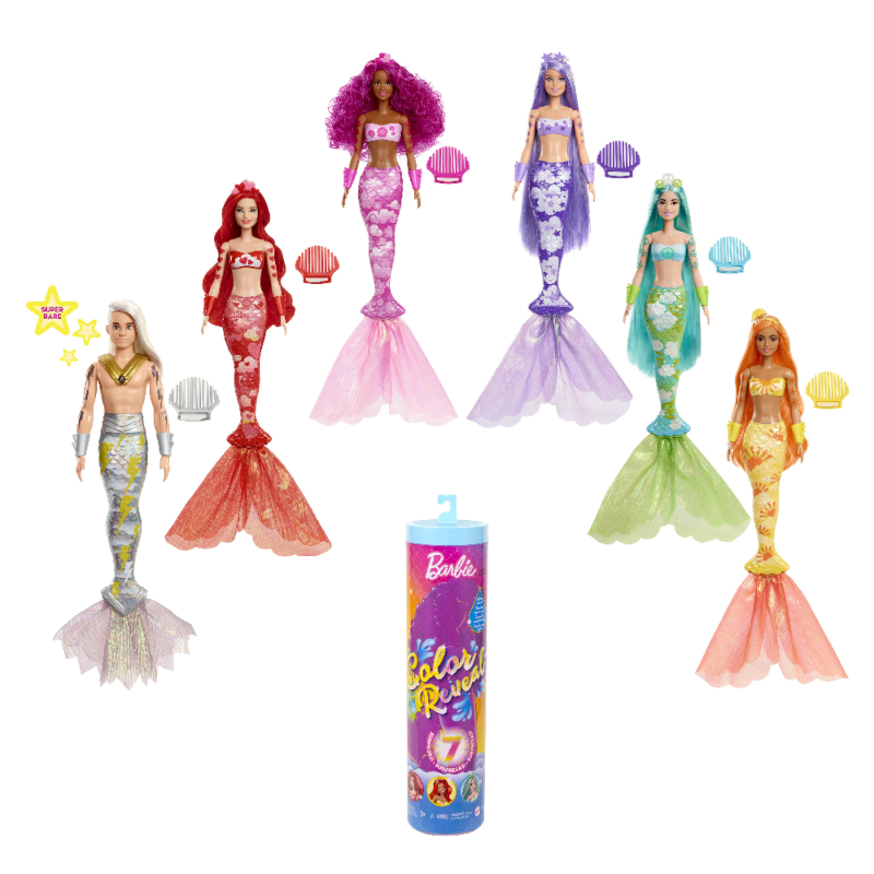 Mattel Barbie - Color Reveal, Γοργόνες HCC46
