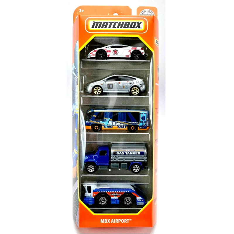 Mattel Matchbox - Αυτοκινητάκια Σετ Των 5, MBX Airport HCJ03 (C1817)