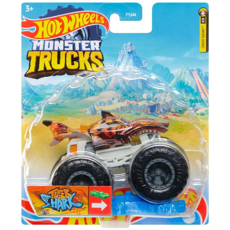Mattel Hot Wheels - Monster Trucks, Tiger Shark (54/75) HCP83 (FYJ44)