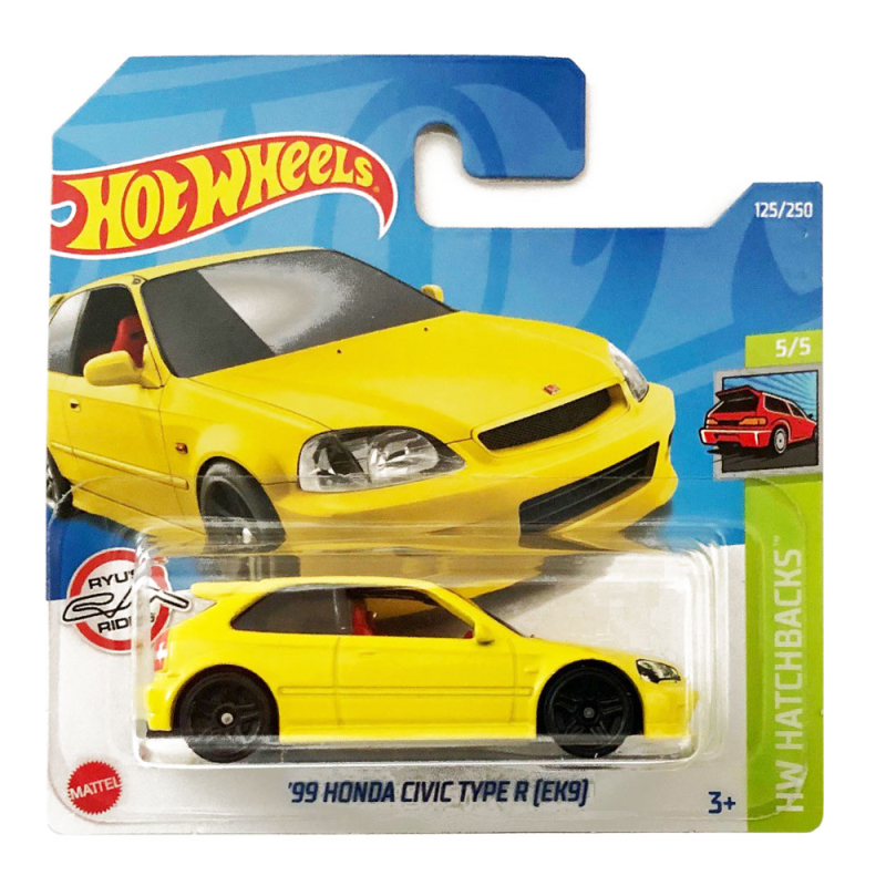 Mattel Hot Wheels - Αυτοκινητάκια HW Hatchbacks, '99 Honda Civic Type R (EK9) (5/5) HCT98 (5785)
