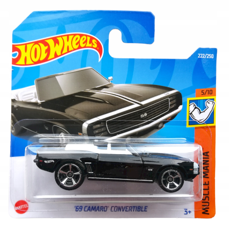 Mattel Hot Wheels - Αυτοκινητάκι Muscle Mania, ΄69 Camaro Convertible (5/10) HCV72 (5785)