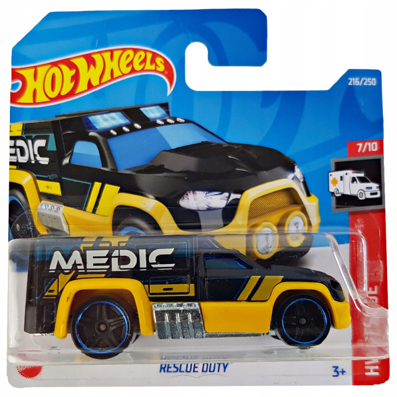 Mattel Hot Wheels - Αυτοκινητάκι HW Rescue, Rescue Duty (7/10) HCW26 (5785)